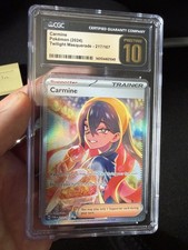 2024 POKEMON TWILIGHT MASQUERADE #217 CARMINE SIR CGC 10 PRISTINE picture