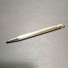 Antique Victorian Sterling Silver Ring Top Dance Card Mechanical Pencil Chatelai picture