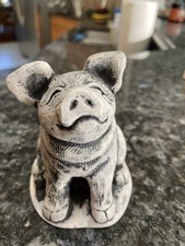 BEKKA Handcrafted from Mt. St. Helens Volcano Ash Pig Washington, USA Signed picture