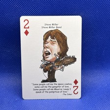 2024 Steve Miller Rock n' Roll Hero Decks Playing Card Steve Miller Band picture