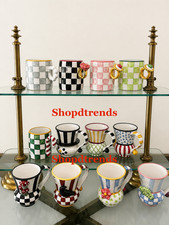 BNWT MacKenzie Childs Collectors Series Ceramic Mugs Entire Set Of 12 picture
