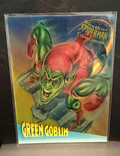 Fleer Ultra 1996 Clear Chrome Spider-Man #3 Green Goblin Bill Sienkiewicz picture