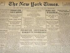 1915 FEB 20 NEW YORK TIMES - WILSON OPENS PANAMA PACIFIC EXPOSITION - NT 7776 picture