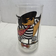 Vintage 1977 McDonaldland Action Series Glass Tumbler Hamburglar MCDONALD'S CUP picture