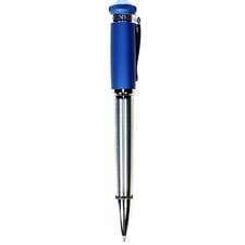 NEW UNUSED ALFRED DUNHILL SENTRYMAN SATIN BLUE BALLPOINT PEN W/ BOX picture