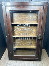 Vintage  Keen Cutter Wood Display Cabinet E.C Simmons Standard Of America  picture
