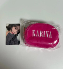 Aespa Karina JAPAN FANMEETING Pink Pouch Unopened With Photocard Official MD picture