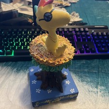 RARE Peanuts WOODSTOCK On Nest Figure Tivolitoo painted Tivoli Too HTF picture