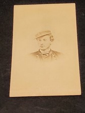 Antique Civil War Dated Identified CDV Photo Card Young Military Army Officer picture