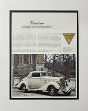 1933 Hudson Cabriolet Vintage Auto Photo Print 11x14 Classic Car Memorabilia picture