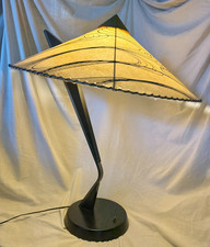 MCM 1950s ATOMIC MOD TABLE LAMP MAJESTIC Lamp Co, NYC, FLYING SAUCER, ULTRA RARE picture