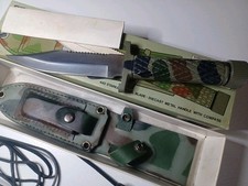 Gutmann Explorer Survivor -I Camo Knife Boxed Never Used Japan picture