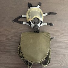 MSA Millennium Full Face Gas Mask CBRN w/ clear outsert and original bag MEDIUM picture