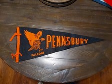 Vintage Pennsbury Falcons Football High School Felt Pennant Bucks Co PA picture
