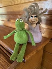 Vintage 1979 KERMIT THE FROG Muppet Sad Plush Fisher Price 864 Miss Piggy 867 picture