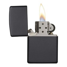 Zippo Windproof Lighter Classic Plain Matte Black Finish (218) BRAND NEW picture