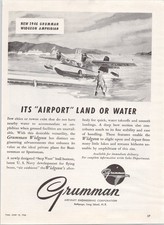 Grumman 1946 Widgeon Amphibian Plane Vintage Print Ad picture