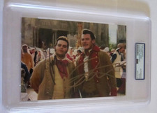 Josh Gad/Luke Evans dual autographed PSA 5x7 photo Disney Beauty & Beast Gaston picture