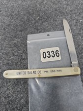 Gerson Co Melon Tester Folding Knife France Celluloid Handles SS Blades  picture