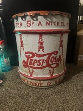 Pepsi Cola “Two-Dot” 10 Gallon Syrup Drum From The 1940’s Era picture
