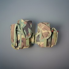 Safariland SPEAR ELCS M-4 3 Mag&grenade Pouch Left & Right Set M81 Woodland Mult picture