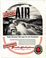 Bendix-Westinghouse Vintage Magazine Ad Truck Air Brakes 1940s 1950s  AD032 picture