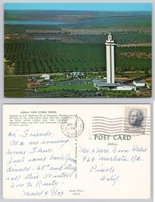 Vtg 1969 Aerial View Citrus Tower Clermont Florida Postcard Chrome picture