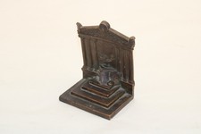 Antique Weidlich Brothers #640 Temple Of Knowledge Heavy Bronze Bookend (single) picture
