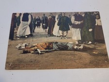antique chinese postcard EXECUTION SCENE 1912  PEKING amazing t3  picture