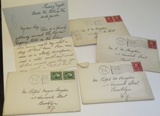1913 handwritten letters; Brooklyn NY to Melrose MA (30 pages - 4 envelopes) picture