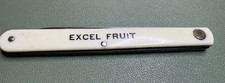 Vintage Colonial Prov USA EXCEL FRUIT Advertising Folding Fruit Knife 8 Inch picture