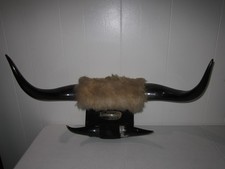 Vintage Mexico 1972 Double Bull Horns Matador Steer Longhorn 26 1/2” Wide picture