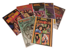 Lot of 7 Revolutionary ROCK 'N ROLL COMICS Beatles Sex Pistols Poison Van Halen+ picture
