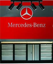 Mercedes Benz Brushed Aluminum Lettering and Logo Garage Sign Gift picture