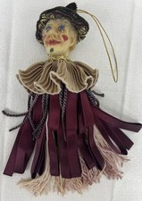 Vintage Katherine’s Collection Tassel Jester Christmas Ornament 8” picture