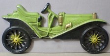 Vintage Midwest AO7 Cast Aluminum 1909 Hupmobile Antique Car Wall Plaque 11x5 picture