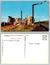 Vintage Taconite Processing Plant Postcard Virginia, MN Missabe Iron Range picture