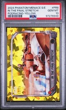 2024 Phantom Menace Sapphire Yellow #PR8 IN THE FINAL STRETCH /75 PSA 10 Pop 3 picture
