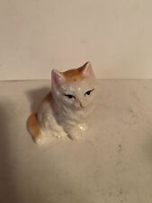 SMALL KITTY CAT ORANGE TABBY PORCELAIN KITTY CAT picture