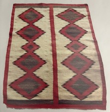 Serrated Diamond Navajo Rug 1940S 38“ X 66“ picture