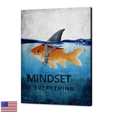 Yatsen Bridge Goldfish Shark Canvas Poster Framed 18
