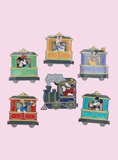 Loungefly Disney Mickey Mouse & Friends Train Blind Box Enamel Pin - Full Set 6 picture