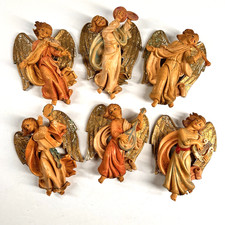 6 Vintage Fontanini Angels Musical Instruments Wall-Mount Italy Simonetti 5.5