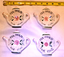4 Tea Bag Holders 