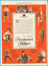 1927 Paramount Picture Clara Bow Richard Dix Bebe Daniels Gilda Gray Movie Ad picture