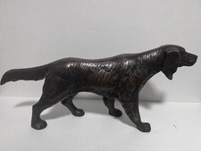 Vintage Gatco English Or Irish Setter Solid Brass Door Stop picture