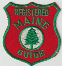 RARE - Maine State Registered Guide Patch - VINTAGE picture