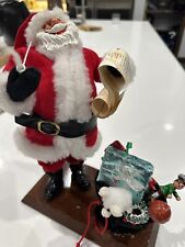 SIMPICH CHARACTER DOLLS SANTA CLAUS W/ LIST AND TOY BAG 1985 Original Handmade ￼ picture