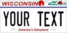 Wisconsin 2000 Scenic Custom State License Plate Personalized 12