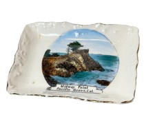 PACIFIC GROVE , CALIFORNIA  Antique MIDWAY POINT Souvenir China Dish Plate picture